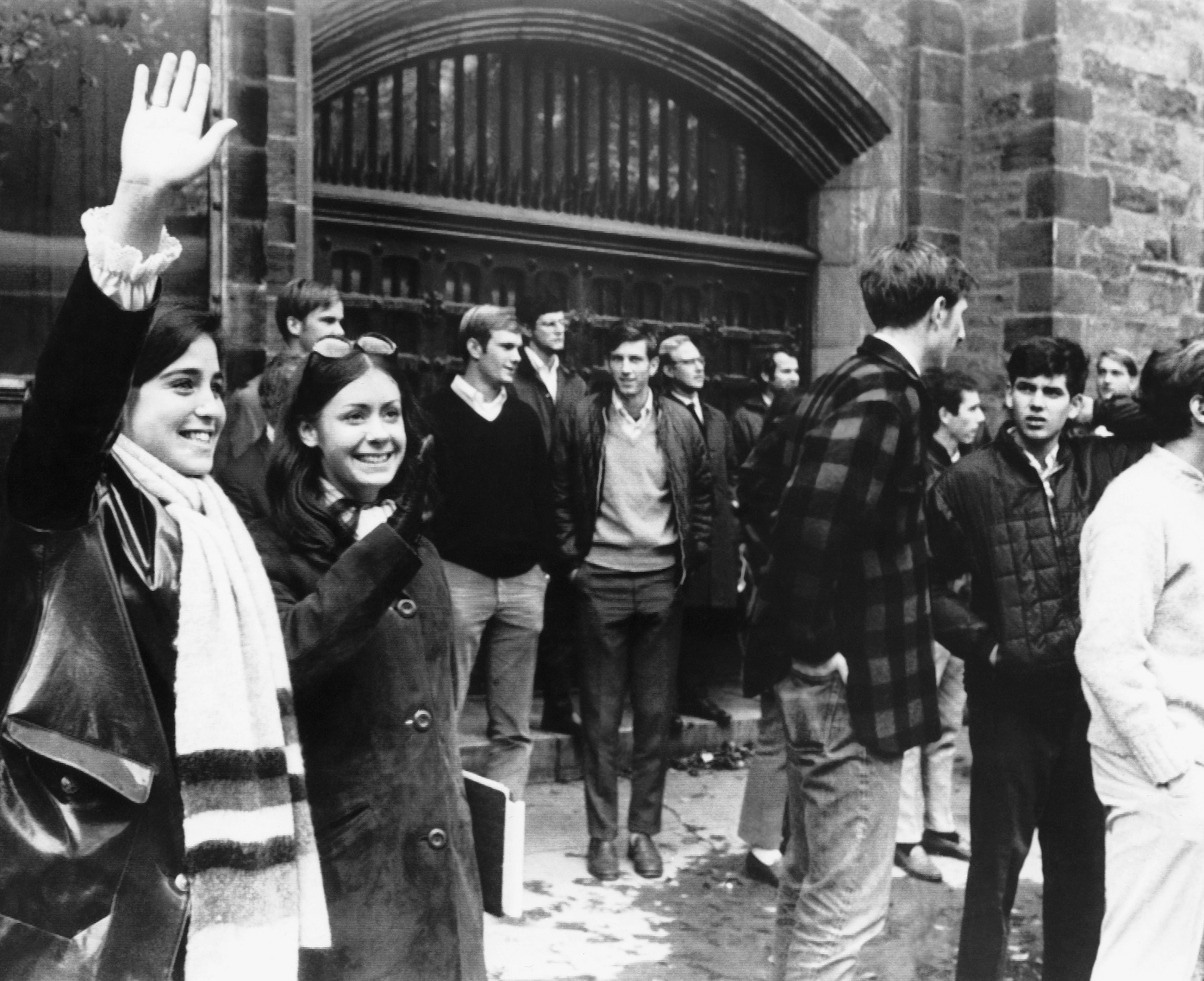 Первые студентки в Йельском университете, ноябрь 1968 г.