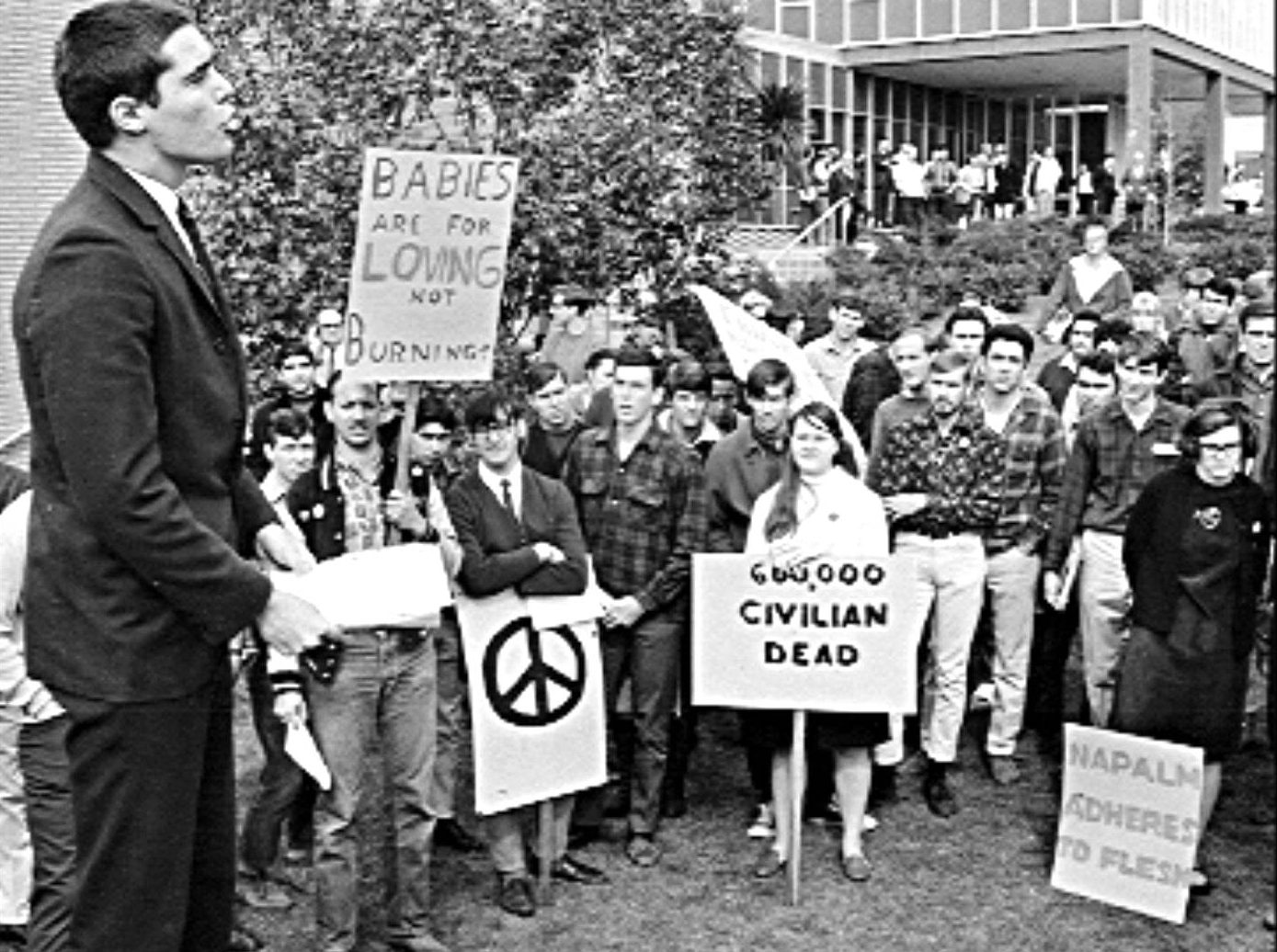 Протесты против войны во Вьетнаме, США. 1968 г.